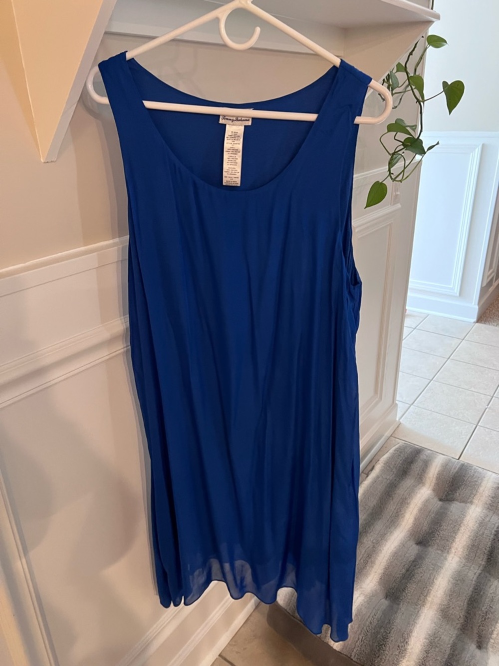 Tommy Bahama Royal Blue Sleeveless Tank Dress
